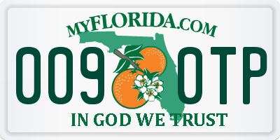 FL license plate 0090TP