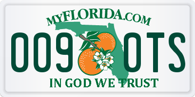 FL license plate 0090TS