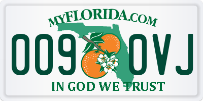 FL license plate 0090VJ