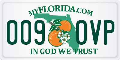 FL license plate 0090VP