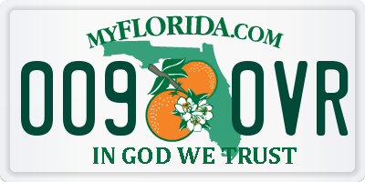 FL license plate 0090VR