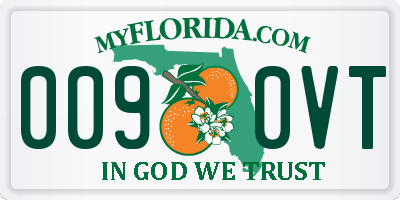 FL license plate 0090VT