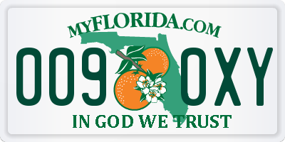 FL license plate 0090XY