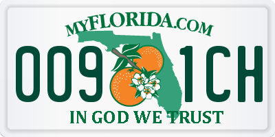 FL license plate 0091CH