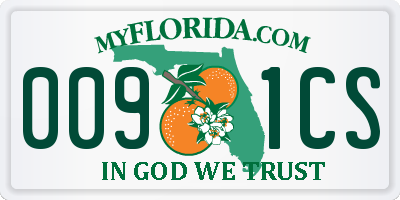 FL license plate 0091CS
