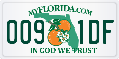 FL license plate 0091DF