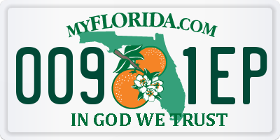 FL license plate 0091EP