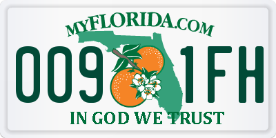 FL license plate 0091FH