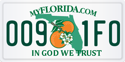 FL license plate 0091FO
