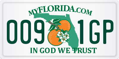 FL license plate 0091GP