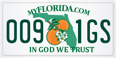 FL license plate 0091GS