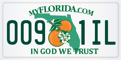 FL license plate 0091IL
