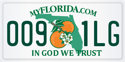 FL license plate 0091LG