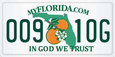 FL license plate 0091OG