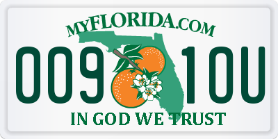 FL license plate 0091OU