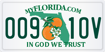FL license plate 0091OV