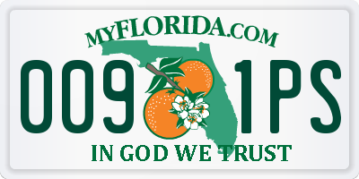 FL license plate 0091PS