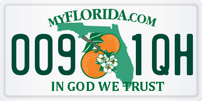 FL license plate 0091QH