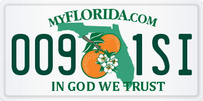FL license plate 0091SI