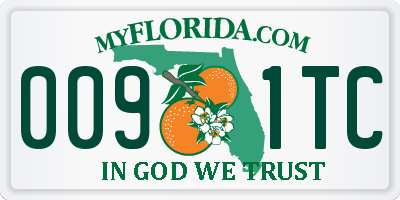 FL license plate 0091TC
