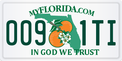 FL license plate 0091TI