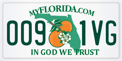 FL license plate 0091VG