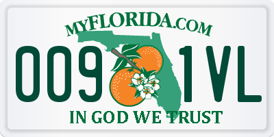 FL license plate 0091VL