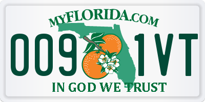 FL license plate 0091VT