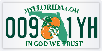 FL license plate 0091YH