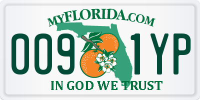 FL license plate 0091YP