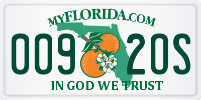 FL license plate 0092OS