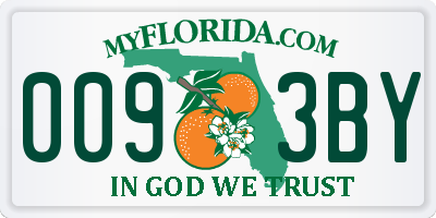 FL license plate 0093BY