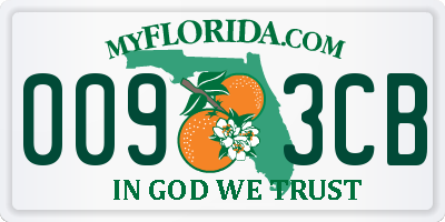 FL license plate 0093CB