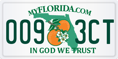 FL license plate 0093CT