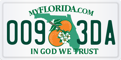 FL license plate 0093DA