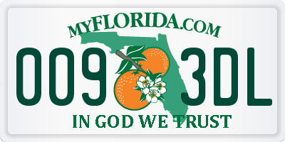 FL license plate 0093DL