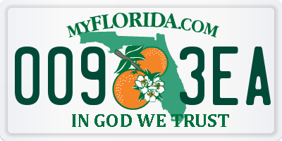 FL license plate 0093EA