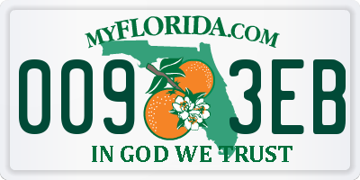 FL license plate 0093EB