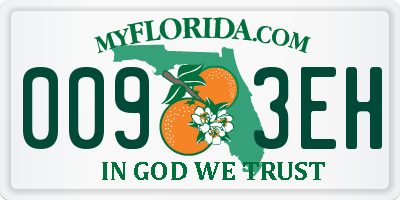 FL license plate 0093EH