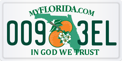 FL license plate 0093EL