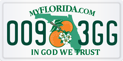 FL license plate 0093GG