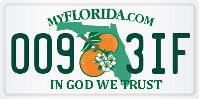 FL license plate 0093IF