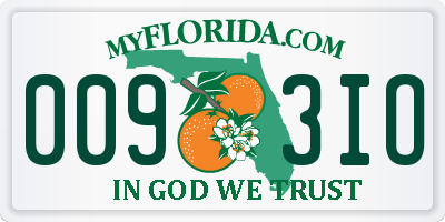 FL license plate 0093IO