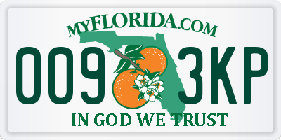FL license plate 0093KP
