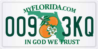 FL license plate 0093KQ