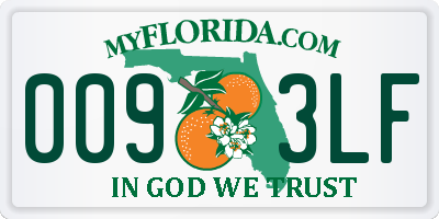 FL license plate 0093LF