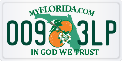 FL license plate 0093LP