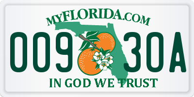 FL license plate 0093OA