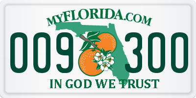 FL license plate 0093OO
