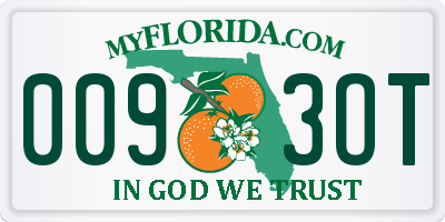 FL license plate 0093OT